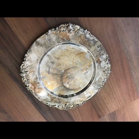 Ornamental Silver Plated Plates (8) - Picture 4 of 6